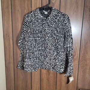 Women Tanjay Petites Black/White Jacket - Size PM/M
